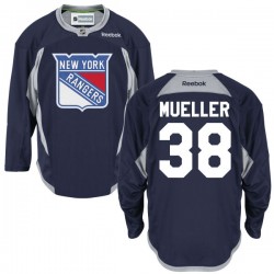 Adult Authentic New York Rangers Chris Mueller Navy Blue Alternate Official Reebok Jersey