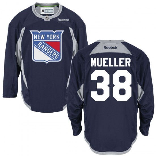Adult Premier New York Rangers Chris Mueller Navy Blue Alternate Official Reebok Jersey