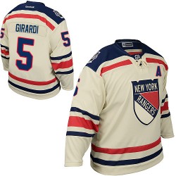 Adult Premier New York Rangers Dan Girardi Cream 2012 Winter Classic Official Reebok Jersey