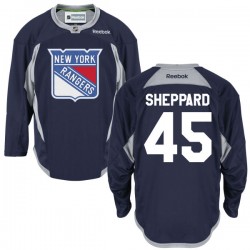 Adult Authentic New York Rangers James Sheppard Navy Blue Alternate Official Reebok Jersey