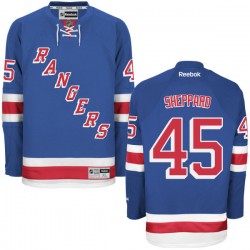 Adult Authentic New York Rangers James Sheppard Royal Blue Home Official Reebok Jersey