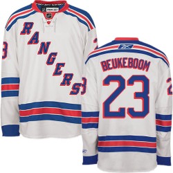 Adult Authentic New York Rangers Jeff Beukeboom White Away Official Reebok Jersey