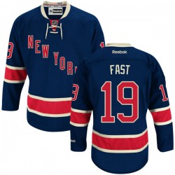 Adult Authentic New York Rangers Jesper Fast Navy Blue Alternate Official Reebok Jersey