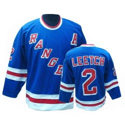 Adult Authentic New York Rangers Brian Leetch Royal Blue Throwback Official CCM Jersey