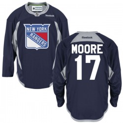 Adult Authentic New York Rangers John Moore Navy Blue Alternate Official Reebok Jersey