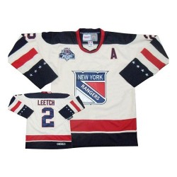 Adult Authentic New York Rangers Brian Leetch White Winter Classic Official Reebok Jersey