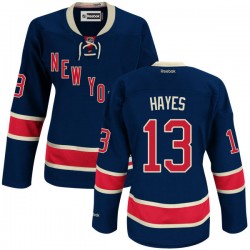 Women's Authentic New York Rangers Kevin Hayes Navy Blue Alternate Official Reebok Jersey
