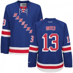 Women's Authentic New York Rangers Kevin Hayes Royal Blue Home Official Reebok Jersey