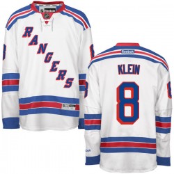 Adult Premier New York Rangers Kevin Klein White Away Official Reebok Jersey