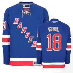 Adult Authentic New York Rangers Marc Staal Royal Blue Home Official Reebok Jersey