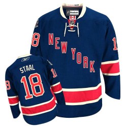 Adult Authentic New York Rangers Marc Staal Navy Blue Third Official Reebok Jersey