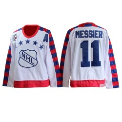 Adult Premier New York Rangers Mark Messier White All Star Throwback 75th Official CCM Jersey