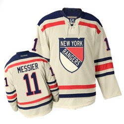 Adult Authentic New York Rangers Mark Messier Cream Winter Classic Official Reebok Jersey