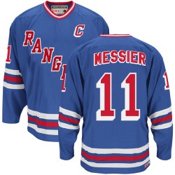 New York Rangers Mark Messier Official Royal Blue CCM Authentic Adult Heroes of Hockey Alumni Throwback Jersey
