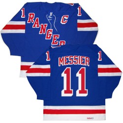 Adult Authentic New York Rangers Mark Messier Royal Blue New Throwback Official CCM Jersey