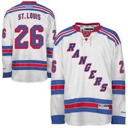 Youth Authentic New York Rangers Martin St. Louis White Away Official Reebok Jersey