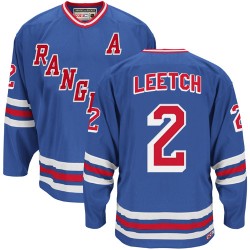 New York Rangers Brian Leetch Official Royal Blue CCM Authentic Adult Heroes of Hockey Alumni Throwback Jersey