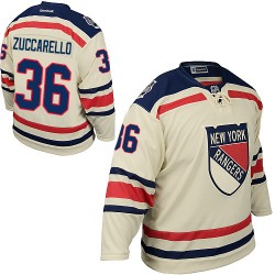 Adult Authentic New York Rangers Mats Zuccarello Cream 2012 Winter Classic Official Reebok Jersey
