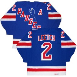 Adult Authentic New York Rangers Brian Leetch Royal Blue New Throwback Official CCM Jersey