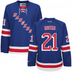 Women's Authentic New York Rangers Michael Kostka Royal Blue Home Official Reebok Jersey