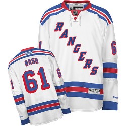 Youth Authentic New York Rangers Rick Nash White Away Official Reebok Jersey