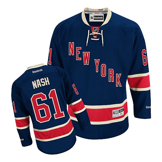 Rick Nash New York Rangers Autographed Navy Blue Alternate Reebok