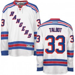 Adult Authentic New York Rangers Cam Talbot White Away Official Reebok Jersey