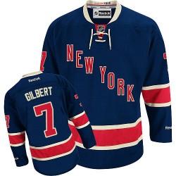 Adult Premier New York Rangers Rod Gilbert Navy Blue Third Official Reebok Jersey