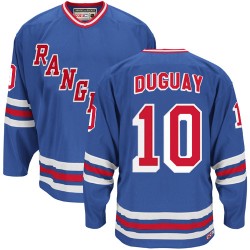 New York Rangers Ron Duguay Official Royal Blue CCM Authentic Adult Heroes of Hockey Alumni Throwback Jersey