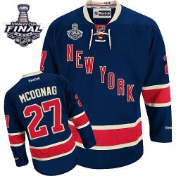 Adult Authentic New York Rangers Ryan McDonagh Navy Blue Third 2014 Stanley Cup Official Reebok Jersey