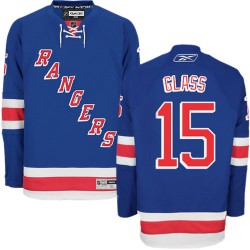 Adult Authentic New York Rangers Tanner Glass Royal Blue Home Official Reebok Jersey