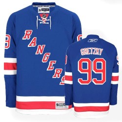 Adult Authentic New York Rangers Wayne Gretzky Royal Blue Home Official Reebok Jersey