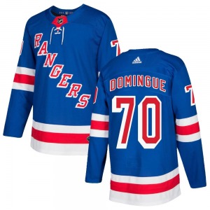 Adult Authentic New York Rangers Louis Domingue Royal Blue Home Official Adidas Jersey