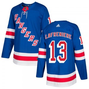 Adult Authentic New York Rangers Alexis Lafreniere Royal Blue Home Official Adidas Jersey