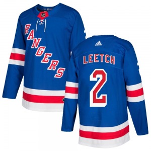 Adult Authentic New York Rangers Brian Leetch Royal Blue Home Official Adidas Jersey