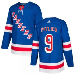Adult Authentic New York Rangers Tyler Pitlick Royal Blue Home Official Adidas Jersey