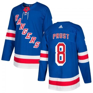 Adult Authentic New York Rangers Brandon Prust Royal Blue Home Official Adidas Jersey