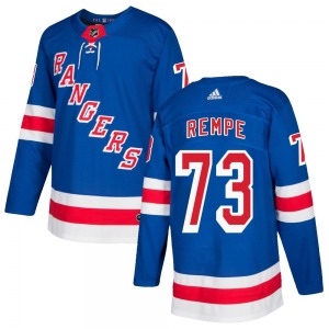 Adult Authentic New York Rangers Matt Rempe Royal Blue Home Official Adidas Jersey
