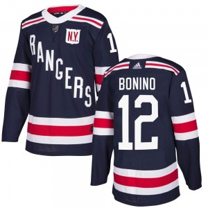 Adult Authentic New York Rangers Nick Bonino Navy Blue 2018 Winter Classic Home Official Adidas Jersey