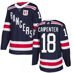 Adult Authentic New York Rangers Ryan Carpenter Navy Blue 2018 Winter Classic Home Official Adidas Jersey