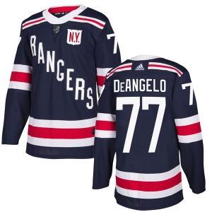 Adult Authentic New York Rangers Tony DeAngelo Navy Blue 2018 Winter Classic Home Official Adidas Jersey