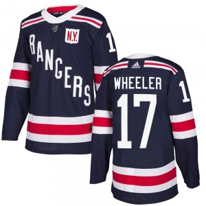 Adult Authentic New York Rangers Blake Wheeler Navy Blue 2018 Winter Classic Home Official Adidas Jersey