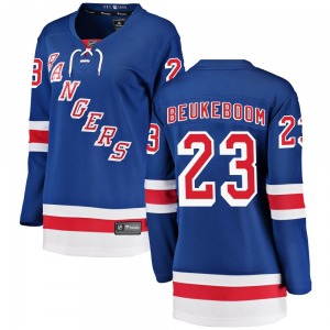 Women's Breakaway New York Rangers Jeff Beukeboom Blue Home Official Fanatics Branded Jersey