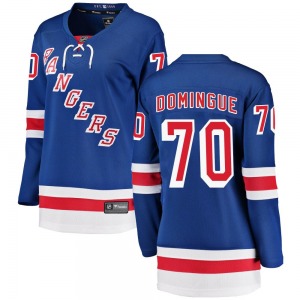 Women's Breakaway New York Rangers Louis Domingue Blue Home Official Fanatics Branded Jersey