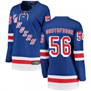 Women's Breakaway New York Rangers Erik Gustafsson Blue Home Official Fanatics Branded Jersey