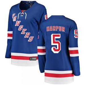 Women's Breakaway New York Rangers Ben Harpur Blue Home Official Fanatics Branded Jersey