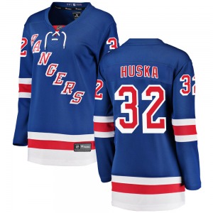Women's Breakaway New York Rangers Adam Huska Blue Home Official Fanatics Branded Jersey