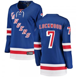 Women's Breakaway New York Rangers William Lockwood Blue Home Official Fanatics Branded Jersey
