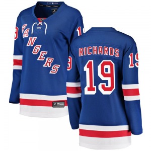 Women's Breakaway New York Rangers Brad Richards Blue Home Official Fanatics Branded Jersey
