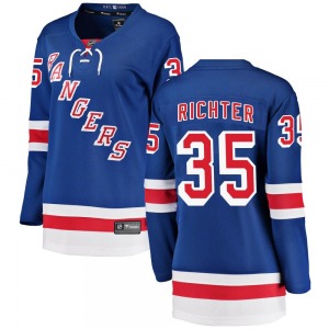 Women's Breakaway New York Rangers Mike Richter Blue Home Official Fanatics Branded Jersey